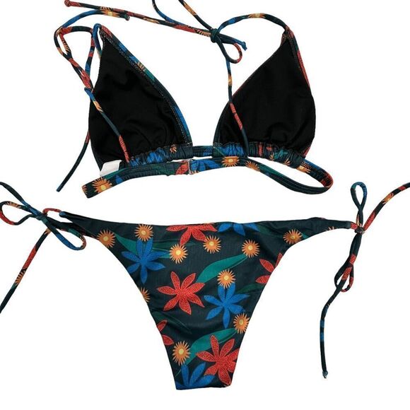 Floral Print Bikini Set - Picture 2 of 9